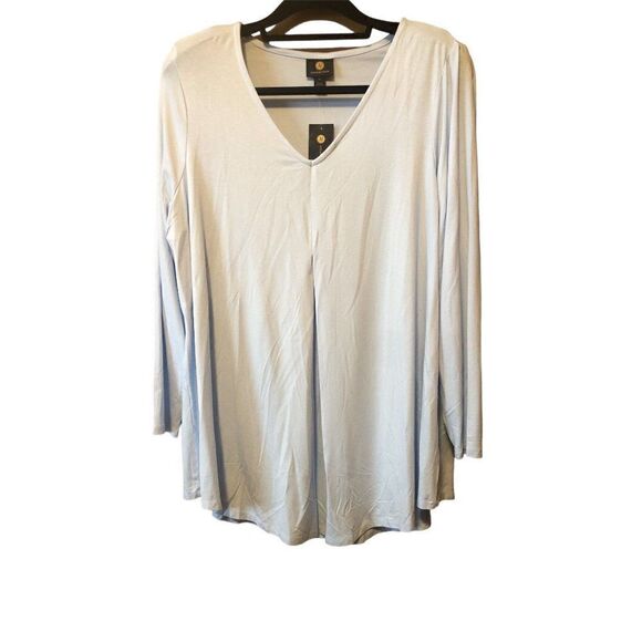 WOMAN PLUS SHIRT TOP JM COLLECTIONS SIZE 1X  NWT - Picture 1 of 4